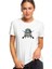 Askeri Style Baskılı Beyaz Kadın Tshirt 1