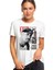 Rap Hiphop 2pac Back Cover Baskılı Beyaz Kadın Tshirt 1