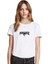 The Punisher Logo Baskılı Beyaz Kadın Tshirt 1