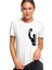 Muhammed Ali Yumruk Baskılı Beyaz Kadın Tshirt 1
