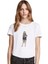 Anime Naruto Nanatsu Itachi Crow Baskılı Beyaz Kadın Tshirt 1