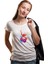 Silhouette Zumba Dance Kadın Beyaz Tshirt 1