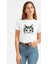 Kedi Yavru Kedi Sevimli Kedi Baskılı Beyaz Kadın Tshirt 1