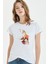 Watercolor Fox Kadın Beyaz Tshirt 1