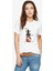 I Am Groot Play Music Baskılı Beyaz Kadın Tshirt 1