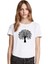 Silhouette Tree Kadın Beyaz Tshirt 1