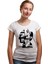 Silhouette Human Brain Engineering Kadın Beyaz Tshirt 1