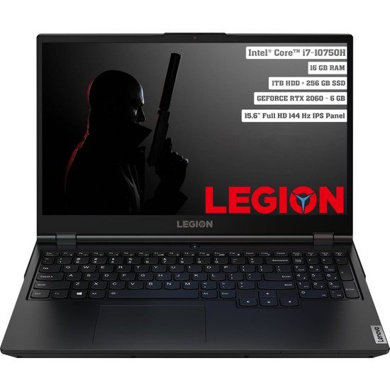 Lenovo Legion 5 Intel Core I7 10750H 16GB 1tb + 256GB SSD RTX2060 Freedos 15.6" Fhd Taşınabilir Bilgisayar 81Y600NTTX