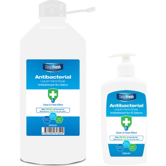 Deep Fresh Antibakteriyel Sıvı Sabun 2.5 lt & 500 ml Avantaj Paketi
