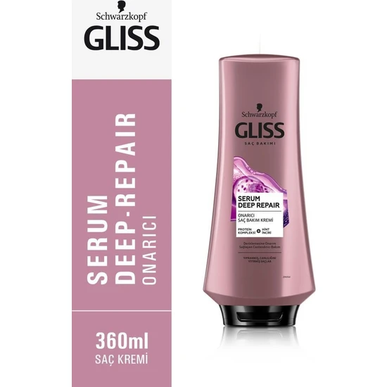 Gliss Serum Deep Repair Onarıcı Saç Kremi 360 Ml