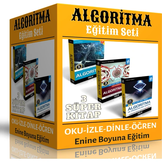 Enine Boyuna Eğitim Algoritma Eğitim Seti (3 Süper Kitap)