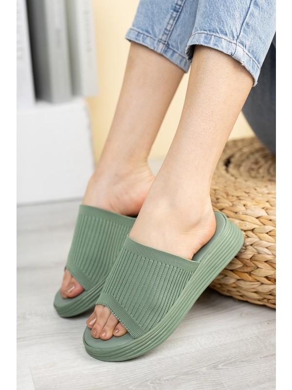 riccon mint yesili kadin terlik 00122071 fiyati