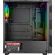 Rampage Spectra Tempered Glass 600W 80PLUS Rainbow Fan ve Ledli 1*usb 3.0 + 2* USB 2.0 Gaming Kasa