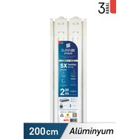 SlimFlex Innova SX Yenilikçi Alüminyum Korniş 3-Kanallı 200 cm
