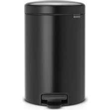 Brabantia Newıcon Matt Black Pedallı Çöp Kutusu 12L