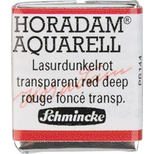 Schmincke : Horadam : Yarım Tablet Sulu Boya : Transparent Red Deep