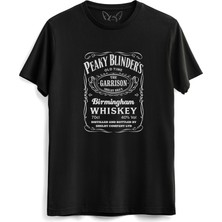 Alfa Tshirt Peaky Blinders Resimli Dijital Baskılı Çocuk Siyah Tshirt