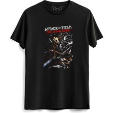 Alfa Tshirt Attack On Tıtan Çocuk Siyah Tshirt