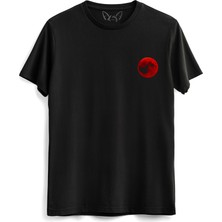 Alfa Tshirt Moon Baskılı Çocuk Siyah Tshirt