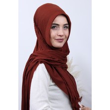 Blue Scarf Pliseli Pratik Şal