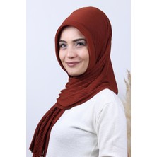 Blue Scarf Pliseli Pratik Şal