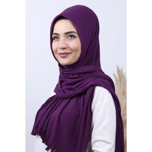 Blue Scarf Pliseli Pratik Şal