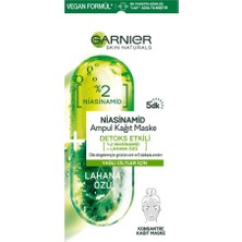 Garnier Niasinamid Detoks Etkili Ampul Kağıt Maske 3'lü Set