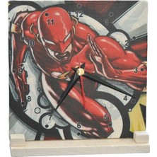 Tırtıl Hediyelik Tırtıl The Flash Doğal Taş Saat (15X15)