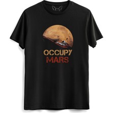 Alfa Tshirt Space x Dijital Baskılı Çocuk Siyah Tshirt