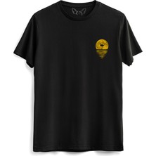 Alfa Tshirt Sun Baskılı Çocuk Siyah Tshirt