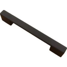Asil Metal Köprü Modern Lüks Mobilya Dolap Çekmece Kulpları 96 Mm Siyah