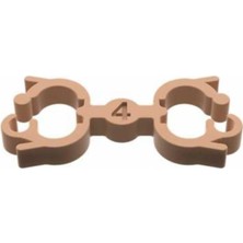 Kanaryapo Muhabbet Kuşlar Için Çarpık Bacak Kelepçesi 3 mm 5 Adet ve 4 mm 5 Adet