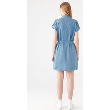 Mavi Kadın Barbara Lux Touch Jean Elbise - Tencell(TM) 130548-26176