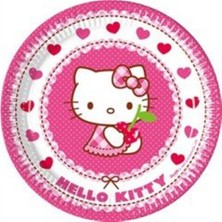 Hayaller Dükkanı Tabak Karton Hello Kitty 23CM