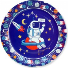 Hayaller Dükkanı Tabak Astronot Uzay Karton 23 cm Pk:8