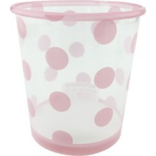 Hayaller Dükkanı Bardak Plastik 500 cc (Dondurma Bardağı) Puantiyeli Pembe Pk:8