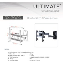 ULTIMATE RX-3000 32"- 43" Hareketli TV Askı Aparatı