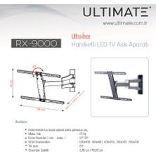 ULTIMATE RX-9000 32''- 55'' Ultra Slim Hareketli TV Askı Aparatı