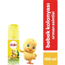 Dalin Bebek Kolonyası 150ML Orman Esintisi (Vanilya-Iris Çiçeği-Portakal Kokulu) (24 Lü Set)