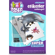 Junoo HoloToyz Sticker Super Sea Creatures AR Uyumlu Etiket