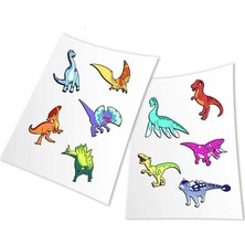 Junoo HoloToyz Sticker Jurassic Dinos AR Uyumlu Etiket