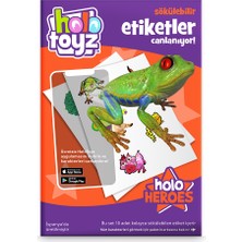 Junoo HoloToyz Sticker Holo Heroes AR Uyumlu Etiket