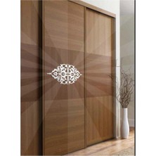 Walldeco Dekoratif Yapışkanlı Mobilya Dolap Süsü Gümüş