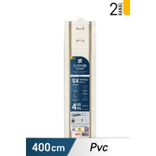 SlimFlex Innova SX Yenilikçi PVC Korniş 2-Kanallı 400 cm