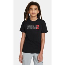 Qivi Red Dead Siyah Logo Baskılı  Çocuk Siyah Tshirt