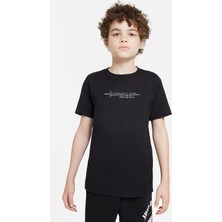 Qivi Chivalry Baskılı  Çocuk Siyah Tshirt