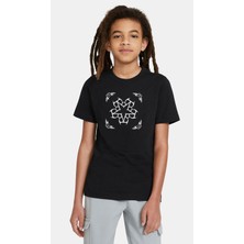 Qivi Veil Brides Group Logo Baskılı  Çocuk Siyah Tshirt