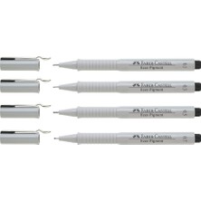 Faber-Castell Ecco Pigment 4'lü Siyah Set