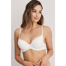Eros Daisy Kulaklı Yarı Push Up Sütyen Ekru Renk