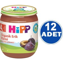 Hipp Kavanoz Maması Organik Erik Püresi 125 gr 12 Adet